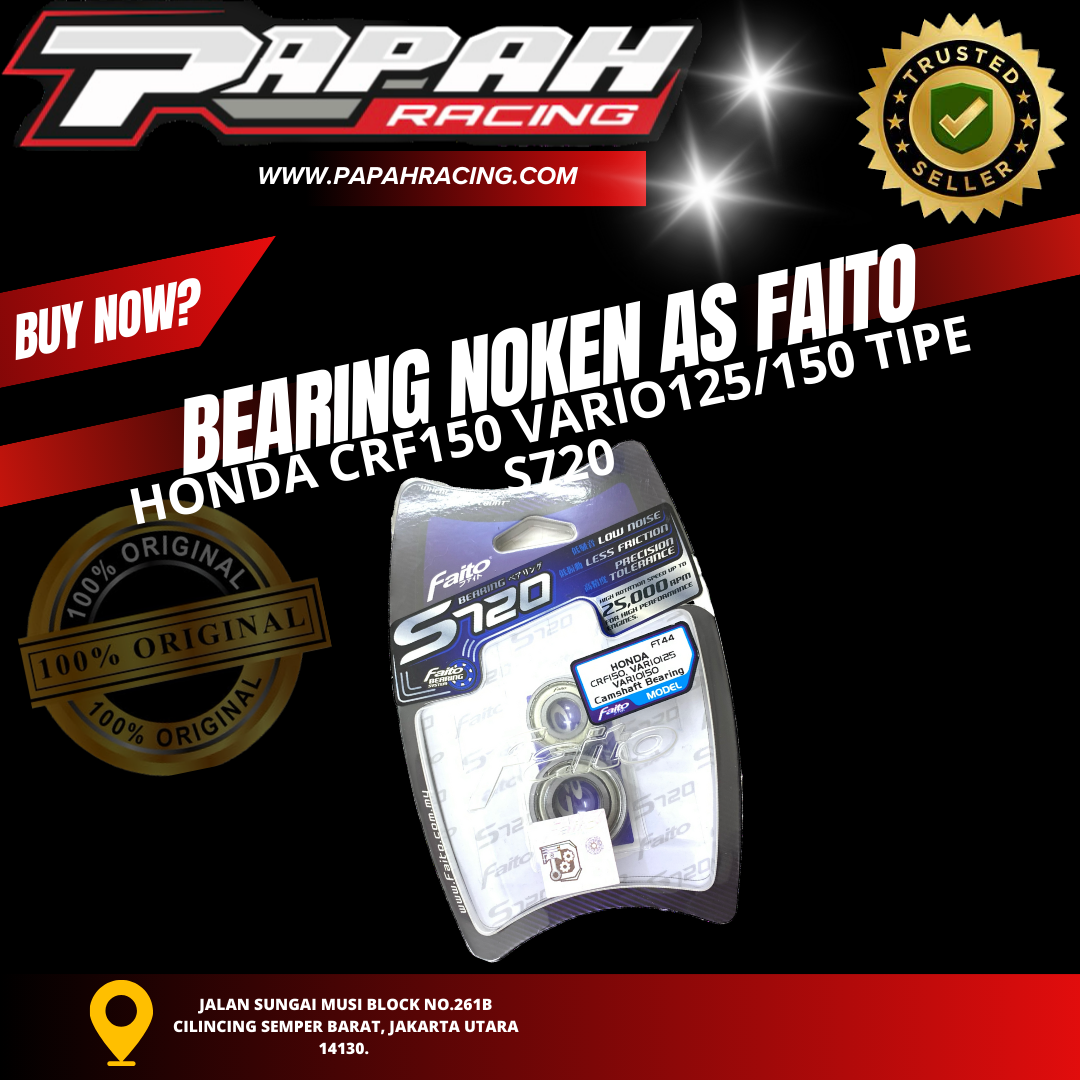 BEARING BERING NOKEN AS FAITO HONDA VARIO 150 TIPE S720 FAITO